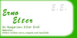 erno elter business card